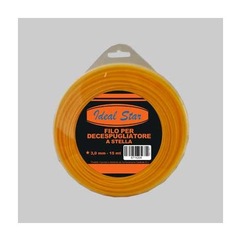 FILO PER DECESPUGLIATORE STELLA CARDINALE 3,0 mm x 15 mt