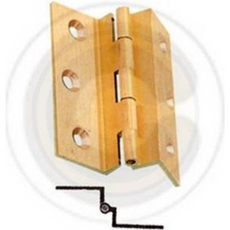 24 x CERNIERA FRESATA C/COLLO OTTONE SAT 60X50 MM