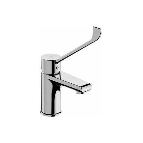 Mitigeur lavabo levier clinique chromé. Avec vidange à tirette (1/2)