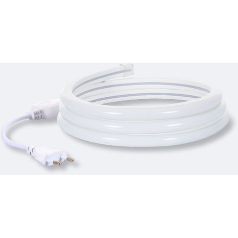 Tira LED Neón Regulable 220V Amarillo Semicircular 180 7.5W/m Corte 100cm IP67 a Medida 1 m