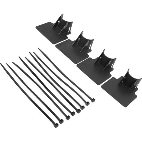 Support de Tuyaux pour Piscine Réglable, Installation Facile, ABS Résistant, Support de Raccord pour Tuyau d'Arrosage, Noir