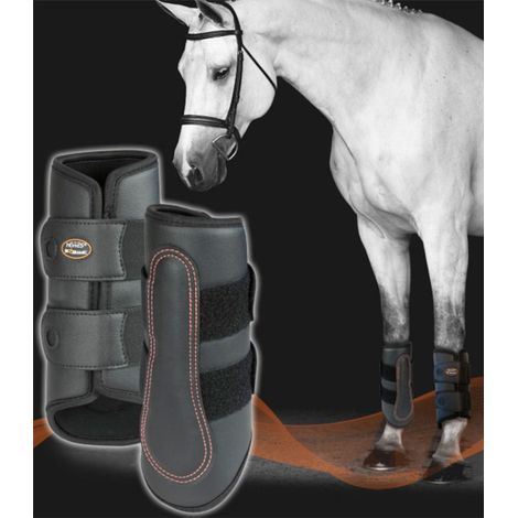 Full, Nero: Stinchiere in ecopelle Horses in bio ceramica (1/2)