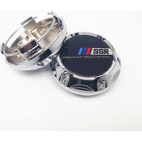 4 cache-moyeux de roue SSR Speed Star de 64 mm, emblème, logo, accessoires de style automobile, C (1/5)