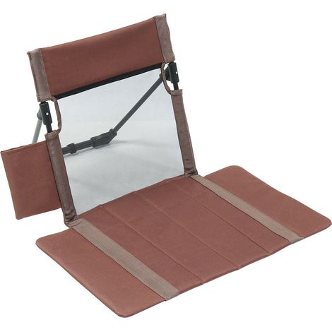 Chaise de camping pliante ultralégère avec dossier, siège de sol extérieur relaxant pour piscines, plage, pelouse, pique-niques et voyages en voiture (1/4)