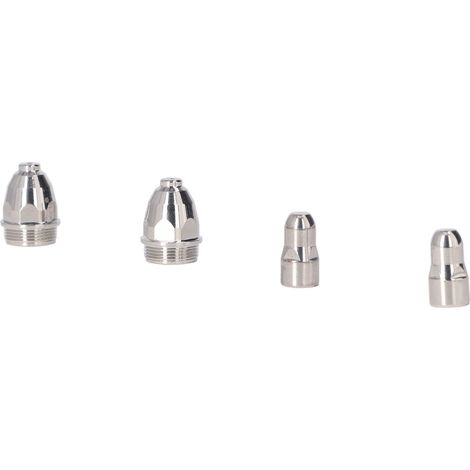 Jeu de 30 électrodes à buse en cuivre avec ouverture de 1,5 mm pour torches de découpe plasma (pièces consommables pour plaques de 12 à 20 mm d'épaisseur) (1/5)