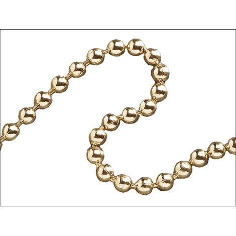 Ball Chain Polished Brass 3.2mm x 10m FAICHBPB3210