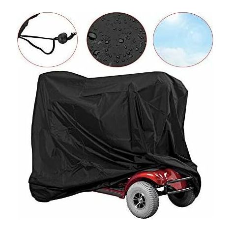 Bâche de Protection pour Scooter électrique, Housse Imperméable pour Scooter de Mobilité, Couverture de Scooter étanche, Anti-poussière, Soleil, Coupe-Vent et Anti-UV(1406691cm) - (1/4)