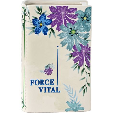 Vase en céramique forme livre Grand livre Thème végétal décoration intérieure style européen américain ornement floral personnalisé créatif (1/5)