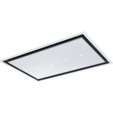 Roblin – Hotte plafond 900mm – Puissance d'extraction 820 m³/h – Niveau sonore 44 dB – Éclairage LED 4 ampoules 1W – Acier inoxydable
