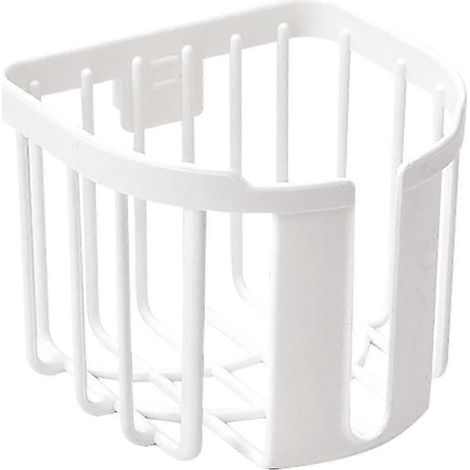 Porte-papier toilette mural lot de 1 blanc pour salle de bain (1/5)