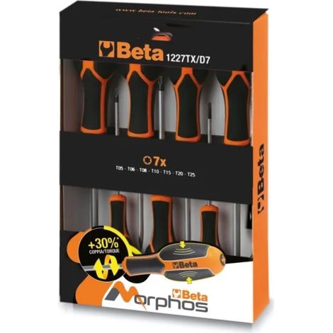 Beta Serie giraviti Morphos a profilo Torx 7 Pz. 1227TX/D7 cod. 012270207 (1/3)
