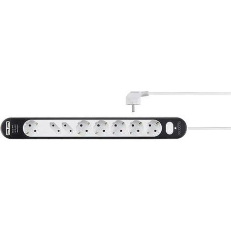 [NEUWERTIG] B-Ware Sygonix Sy 4538278 Steckdosenleiste Mehrfachstecker Usb Schutzkontakt 8fach Weiß
