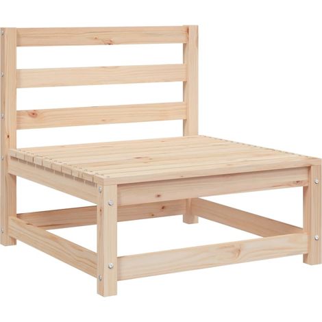 Divano Giardino  Divano da esterno Senza Braccioli 70x70x67cm Legno Massello Pino (1/5)