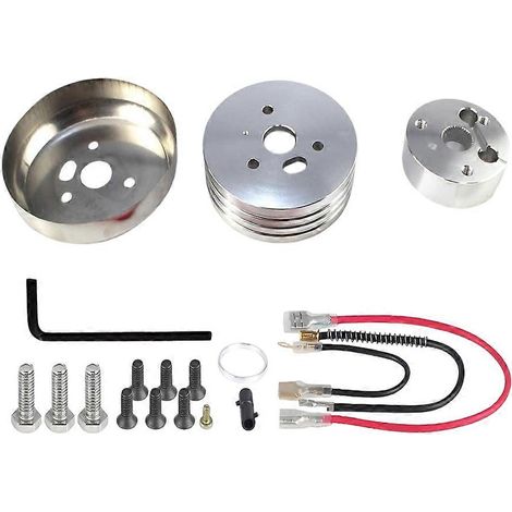 Adaptador de buje de volante de 5 y 6 orificios, kit de buje de volante de aluminio de liberación rápida, ajuste universal. (1/5)