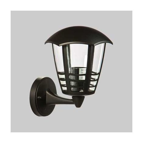 Applique da esterno verso l'alto Green Light etna ip44 e27 nera