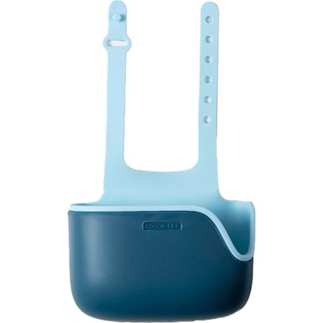 Porte-éponge - Support Suspendu pour Robinet de Cuisine - Avec Base Démontable et Égouttoir - Pour Éponge Brosse Savon et Serviette - 1 Pièce (1/5)