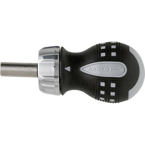 Bahco 808050S Cacciavite a cricchetto compatto nero (1/3)