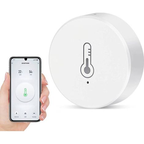 Der Tuya Smart ZigBee 3.0 Temperatur- und Feuchtigkeitssensor ist batteriebetrieben und sicher.
