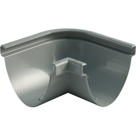 Marley Rinnenwinkel Duplex NW 80 mm, Außenecke/Innencke, 90°, oval, grau Duplex-Rinnen
