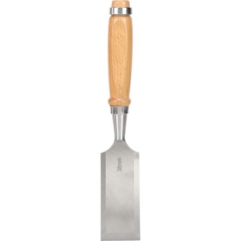 Cincel plano para carpintería, herramienta con mango de madera, ferretería, accesorio industrial, Cr V 38 mm (1/2)