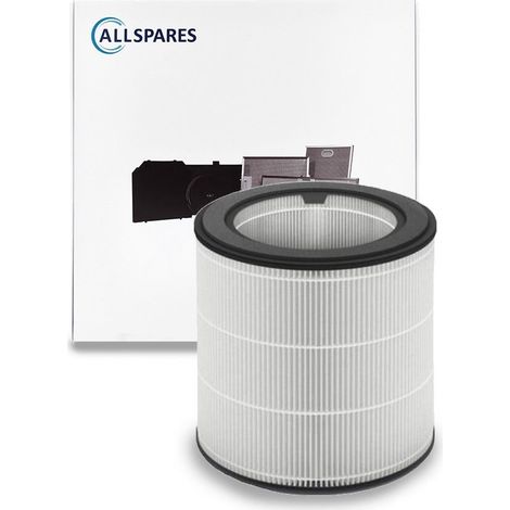 Filtro HEPA NanoProtect de AllSpares para purificadores de aire, compatible con Philips FY0194/30 (Ø185 x 183 mm)