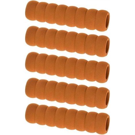 Lot de 5 housses de protection en mousse souple pour poignée de porte,Antistatique et anticollision,Brun (1/4)