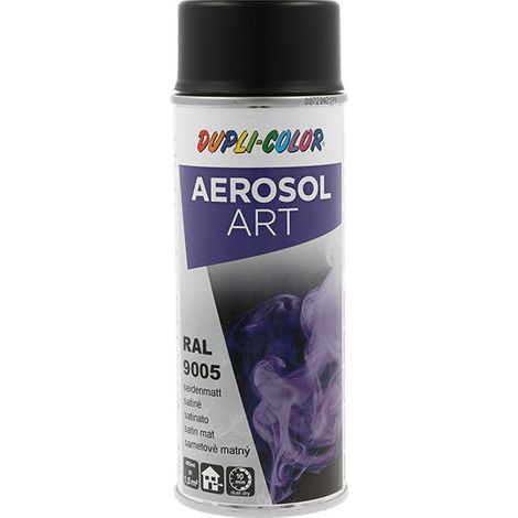 Spray de peinture en aérosol multicolore Art noir profond semi-mat RAL 9005 400 ml en spray (1/4)