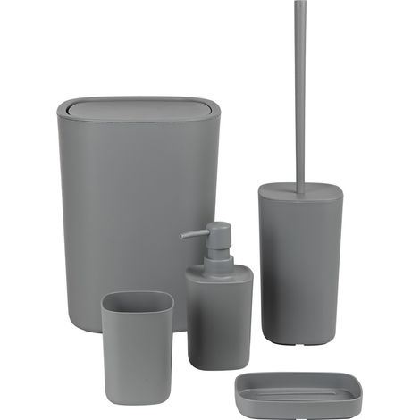 Kit Accessori da Bagno Col. Metaform Poddy Grigio