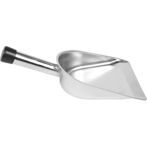 Pelle à Poussière en Acier Inoxydable Pratique Surface Lisse Bavure, Design Portatif pour Bureau et Prise de Thé, Couleur Argenté (1/5)