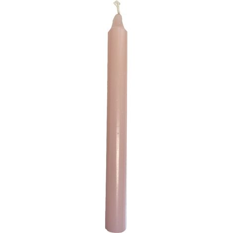 Bougie teintée dans la masse rose clair