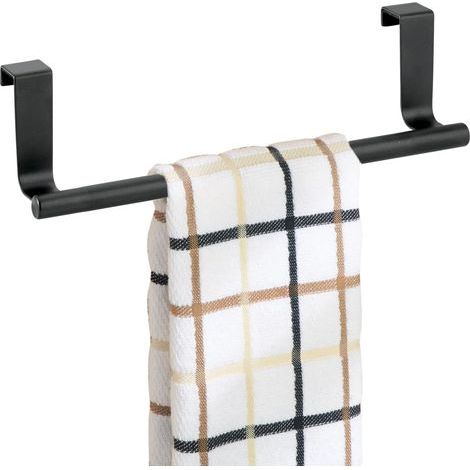 Handtuchhalter – Handtuchhaken für Küche, Bad oder Garage – Breite: 36 cm – Farbe: Mattschwarz (1/5)