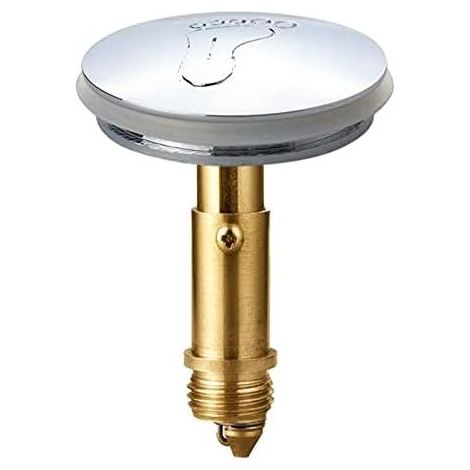 Bonde Clic-Clac Pop-Up 43 Mm Pour Lavabo De Salle De Bain, Lavabo De Cuisine, Lavabo De Salle De Bain, Bouchon En Laiton Massif Plaqué Chrome (1/5)