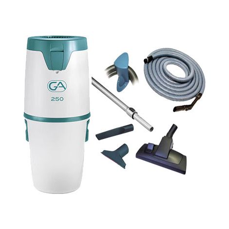 Aspiration centralisée GA 250 (jusqu’à 250m²), Garantie 2 ans + Kit flexible standard 8m + 5 accessoires, GÉNÉRAL D'ASPIRATION 31082430