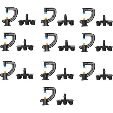 10 Set Rotatif G Type Réfraction Micro Buse Arrosage Arrosage quipement D'irrigation pour Serre. (1/5)