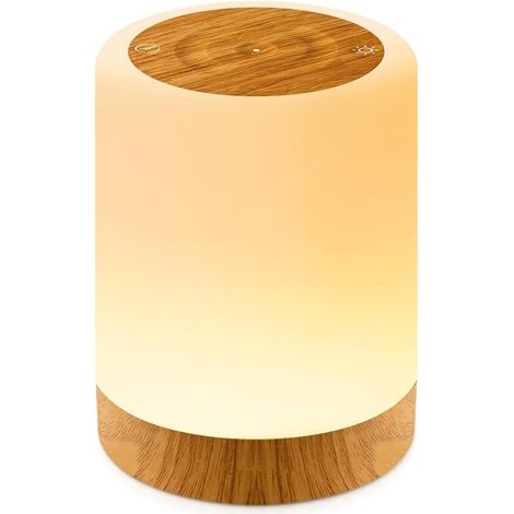 Lampe de Chevet Veilleuse LED Dimmable à Intensité Vairable Lampe de Table Rechargeable avec Fonction de Minuterie et Mémoire Lampe de Nuit (1/5)
