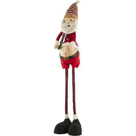 Babbo Natale telescopico pupazzo per decorazioni natalizie con musica e movimento alto 94 cm (1/4)