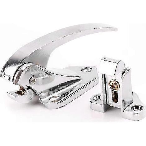 Pêne à ressort en alliage de zinc pour porte de four, réfrigérateur et congélateur, avec fonction poignée de tirage, verrou à ressort robuste et manette intégrée. (1/4)