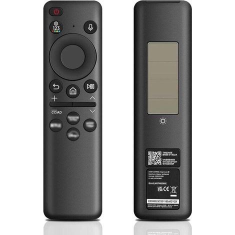 Telecomando di ricambio BN59-01432A per Samsung, telecomando universale solare con comando vocale per Smart TV Samsung con 4 tasti di scelta rapida (1/4)