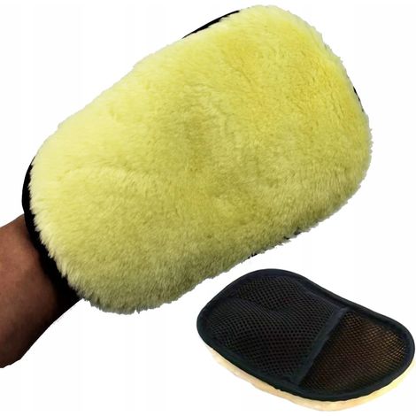 GUANTES DE LIMPIEZA PARA COCHES, LAVADO, PULIDO, LANA PARA COCHES
