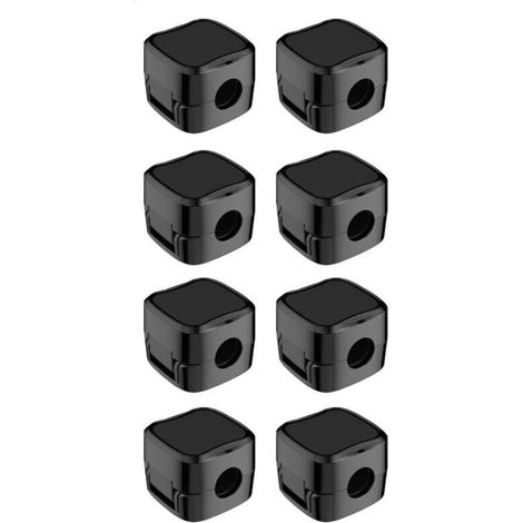 YMYNY 8Pcs Organisateur Câble Magnetique avec Auto-adhésifs, Clips Rangement de Câble, pour Câble Chargement USB, Câbles D'alimentation, pour Maison, Bureau (Noir) (1/4)