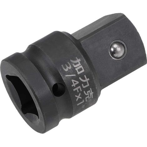 Adaptateur de douille à choc 3/4" (femelle) vers 2,5 cm (mâle) pour clés à chocs pneumatiques, visseuse à percussion, clé dynamométrique, perceuse électrique, barres de disjoncteur, (1/5)