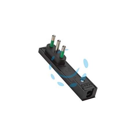 SPINA CLOCK A SQUADRA ITALIANA 2 POLI + TERRA - nera 10A 80081