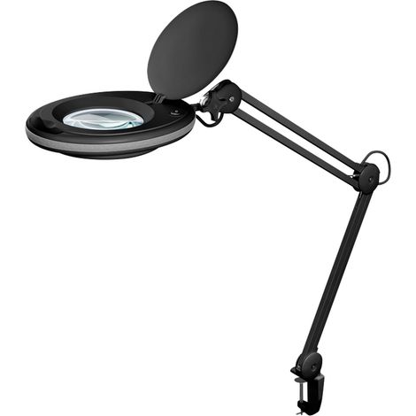 GOOBAY LED-Klemm-Lupenleuchte, 8 W, 650 lm, 1,75x Vergrößerung, schwarz (1/5)