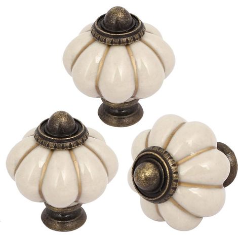 Home Office Möbel Keramik Kürbis Form Pull Griff Knob milchig weiß 3pcs (35ac092e2cbf73ee0776a8309e4 (1/3)