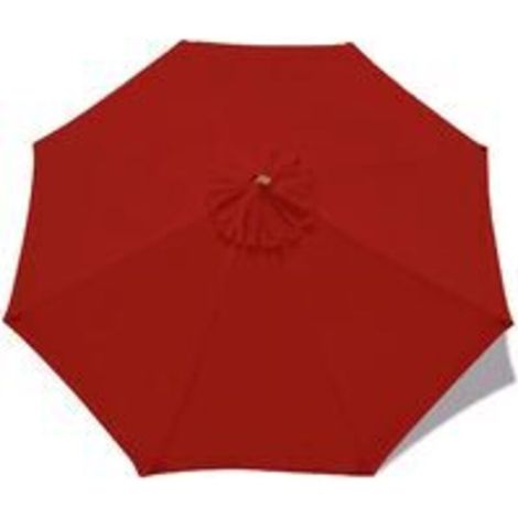Funda de repuesto para sombrilla de 2 m/6 brazos, tejido resistente a los rayos UV, impermeable, rojo-crezuo