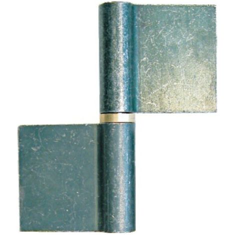 Paumelles de grille nœuds plats lames déportées type GO main gauche hauteur 120 mm - FAURE & FILS - TORBEL INDUSTRIE