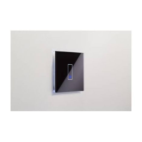 iotty LSWE21 interruptor mural inteligente negro diseño vidrio