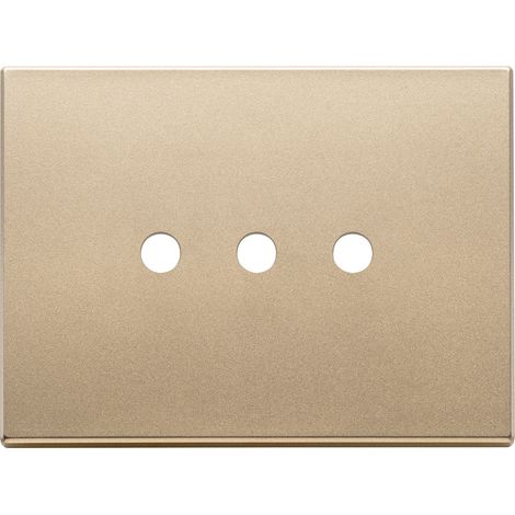 VIMAR - 22683.RN.3.88 Placca 3Mx3 Tondo oro satinato