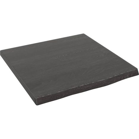 Étagère murale marron foncé 40x40x2 bois chêne massif traité (1/5)