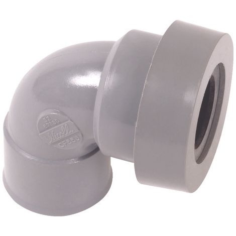 Coude PVC 87° joint lèvre F 32 Nicoll -NF- Le lot de 10